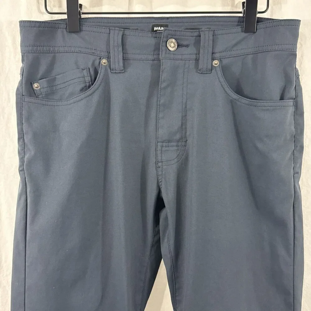 Prana Brion Blue Hiking Pants Mens Sz 30/34 Standard Fit Gorpcore Outdoor